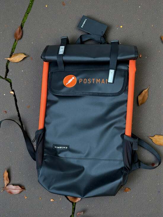 Timbuk2 Other - Timbuk2 Postman Roll-Top Backpack Black and Orange